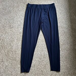 🦋 Maurices Blue Leggings Soft Comfy Casual Athleisure XXL Long Lightweight